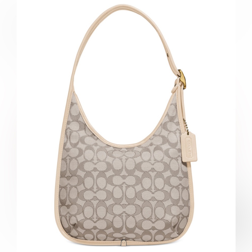 Coach Signature Jacquard Ergo Shoulder Bag Authentic